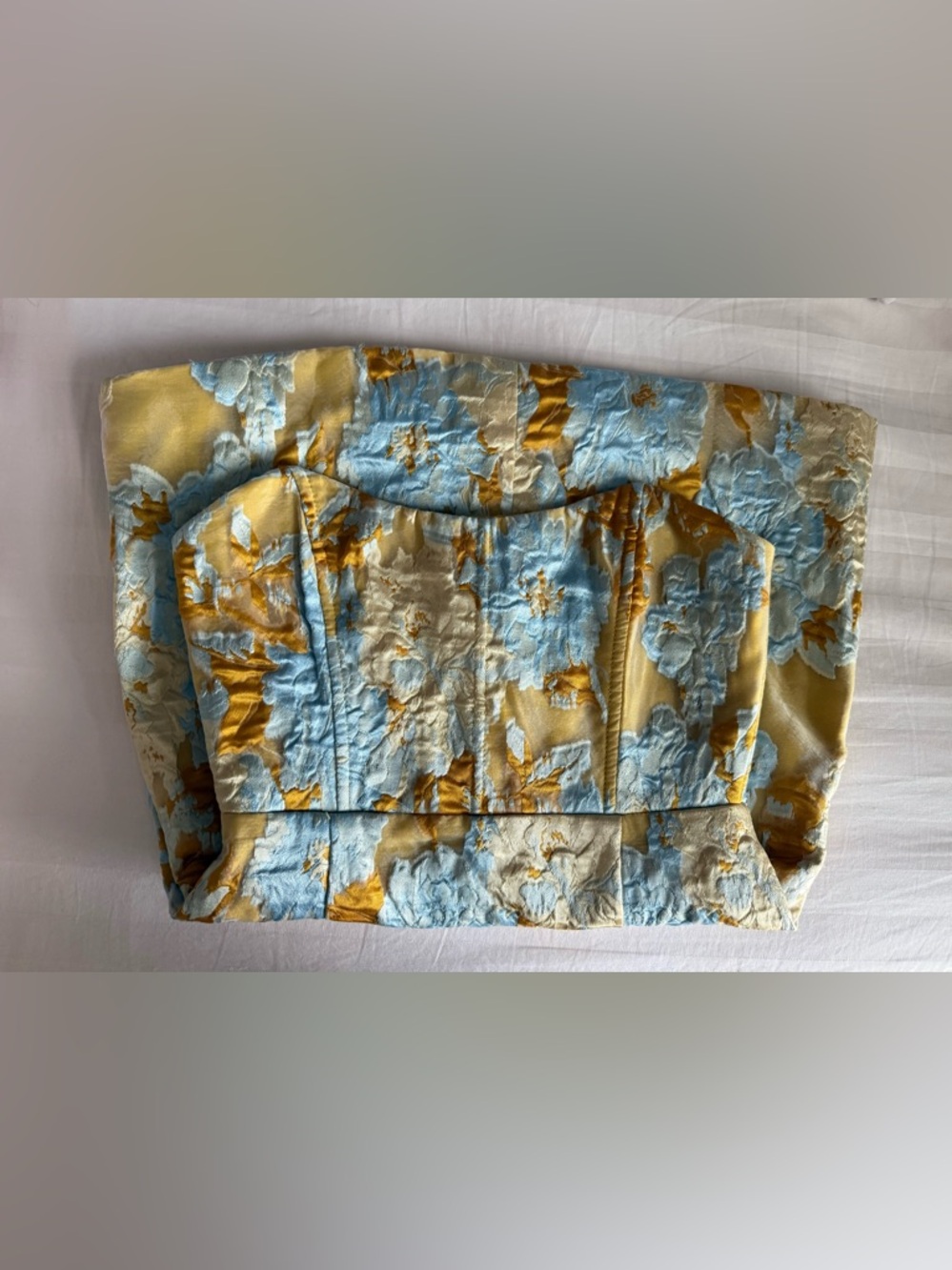 Showpo USA Size 6 Mini Yellow & Light Blue Dress - Picture 8 of 11